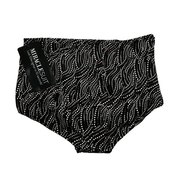 Miraclesuit Sz 14 Bronze Norma Jean Retro HiWaist Tummy Control Swim Bottom NWT - Picture 5 of 9